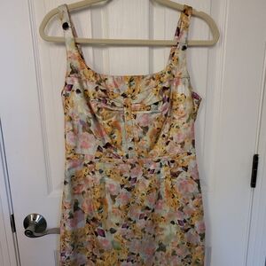 Leifsdottir Anthropologie Floral Sleeveless Dress